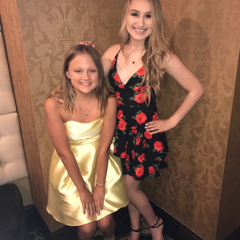 floral print formal dress